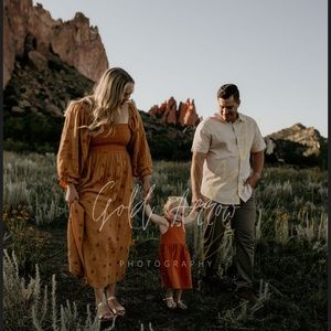 NWOT Free People Dahlia embroidered maxi dress